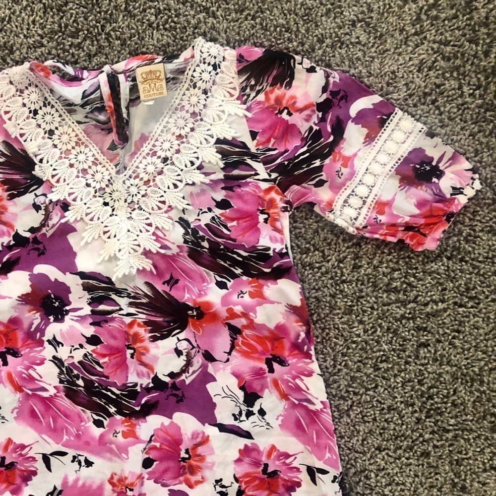 5/$25 Toddler girl trendy floral beach cover up 2T-3T - Picture 3 of 6